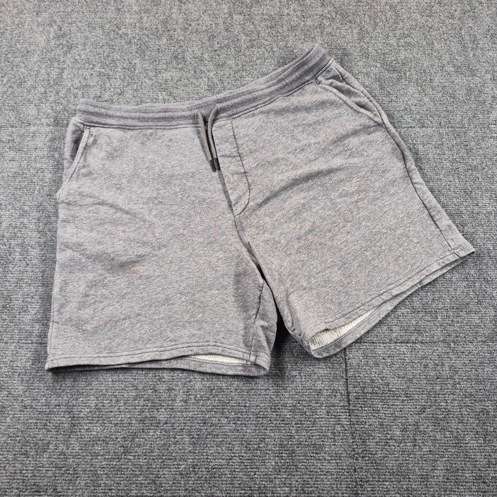 Patagonia Mens Mahnya Fleece Shorts Grey Heather Organic Cotton XL 57266